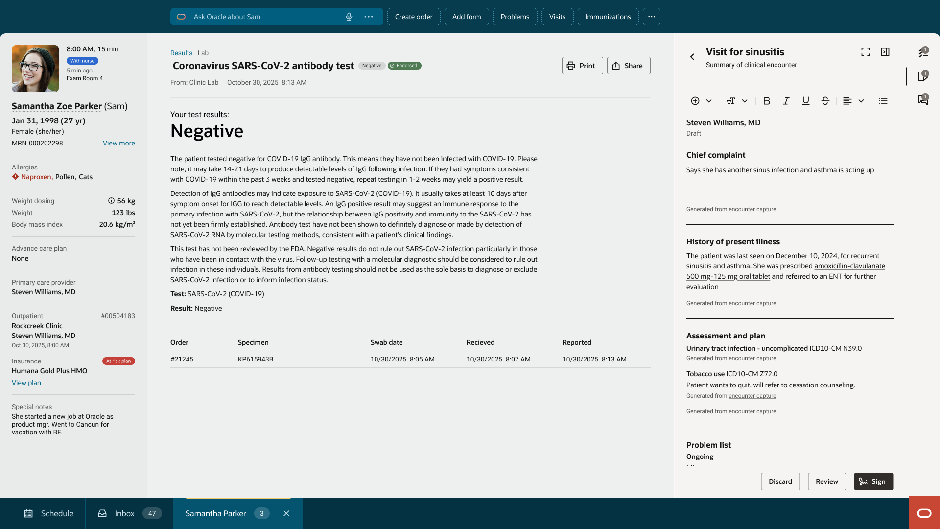 Focus Mode review surface giving clinicians more room to review and complete complex work.
